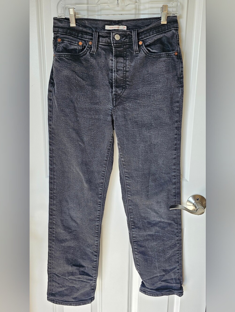 Black Straight Leg Jeans